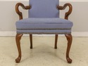 58019EC: FAIRFIELD Blue Print Upholstered Open Arm