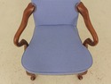 58019EC: FAIRFIELD Blue Print Upholstered Open Arm