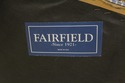 58019EC: FAIRFIELD Blue Print Upholstered Open Arm