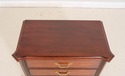 70892: HENDERDON Three Drawer Mahogany Nightstand 