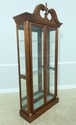 54445EC: PULASKI Beveled Glass 2 Door Cherry Curio