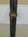 F30633EC: Brass & Marble Column Floor Lamp w. Shad