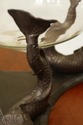F48954EC: Bronze Fish Or Centerpiece w. Bell Form 