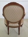 46946EC: Pair French Louis XV Upholstered Open Arm