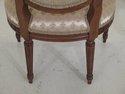 46946EC: Pair French Louis XV Upholstered Open Arm