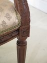 46946EC: Pair French Louis XV Upholstered Open Arm