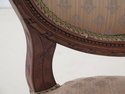 46946EC: Pair French Louis XV Upholstered Open Arm