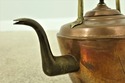 F54664EC: Antique Hand Crafted Brass & Copper Tea 