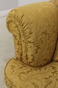 L58928EC: KINDEL Gold Damask Upholstered Crescent 