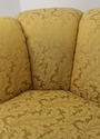 L58928EC: KINDEL Gold Damask Upholstered Crescent 