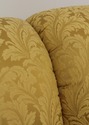 L58928EC: KINDEL Gold Damask Upholstered Crescent 