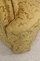 L58928EC: KINDEL Gold Damask Upholstered Crescent 