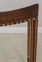 58971EC: Federal Inlaid Solid Mahogany Slat Seat V