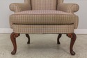 59008EC: KINDEL Queen Anne Mahogany Wing Back Chai