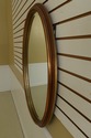 31829EC: Oval Gold Framed Beveled Glass Wall Mirro