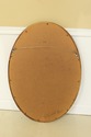 31829EC: Oval Gold Framed Beveled Glass Wall Mirro