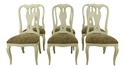 54427EC: Set Of 6 ETHAN ALLEN White Painted Dining