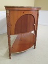 25694EC: BAKER Demilune Shaped Regency Style Pine 