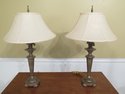 F46775EC: Pair Nice Decorator Lamps w. Westwood Sh