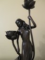 LF46870EC: SIGNATURE STATUARY Bronze Nymphs Candle