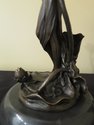 LF46870EC: SIGNATURE STATUARY Bronze Nymphs Candle