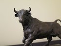 LF37319EC: SIGNATURE STATUARY Bronze Bull On Marbl