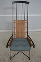 67257: Modern Design Iron & Wicker Porset High Bac