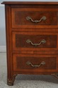 67169: HENREDON French Louis XV 3 Drawer Walnut Dr