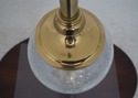 F29351EC: STIFFEL Brass & Crackle Glass Table Lamp