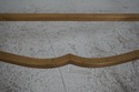 67176: LABARGE Brass & Glass Rams Head Console Tab