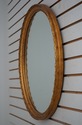 F41918: Oval Gold Framed Decorator Mirror