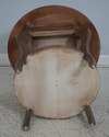 45508EC: Round Aged Distressed Finish Occasional T