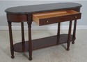 71992: HARDEN Marble Top Cherry 1 Drawer Console S