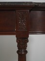 71992: HARDEN Marble Top Cherry 1 Drawer Console S