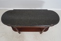 71992: HARDEN Marble Top Cherry 1 Drawer Console S