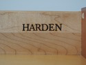 71992: HARDEN Marble Top Cherry 1 Drawer Console S