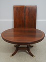L71108: Vintage Round Mahogany Inlaid Dining Table