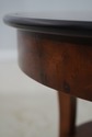 L71991: Pair French Empire Style Round Lamp Tables