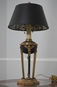 F71971: CHAPMAN Empire Style Brass Table Lamp w. S