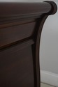 72010: HENKEL HARRIS Mahogany King Size Sleigh Bed
