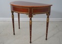 L72020: KINDEL Louis XVI Style Mahogany Demilune C