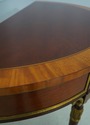 L72020: KINDEL Louis XVI Style Mahogany Demilune C