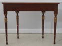 L72020: KINDEL Louis XVI Style Mahogany Demilune C