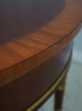 L72012: KINDEL Louis XVI Style Mahogany Demilune C