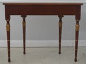 L72012: KINDEL Louis XVI Style Mahogany Demilune C