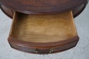 63211EC: CENTURY Round Drum Style Lamp Table w. Bu