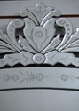 F63322EC: Venetian Etched Glass Decorator Wall Mir