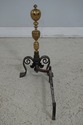 F63316EC: Pair Antique Brass & Iron Fireplace Andi