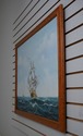 F63326EC: J.CARTER Signed Tall Ships Oil Painting 