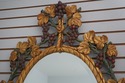 63156EC: Italian Wood Carved Grape Vine Decorative